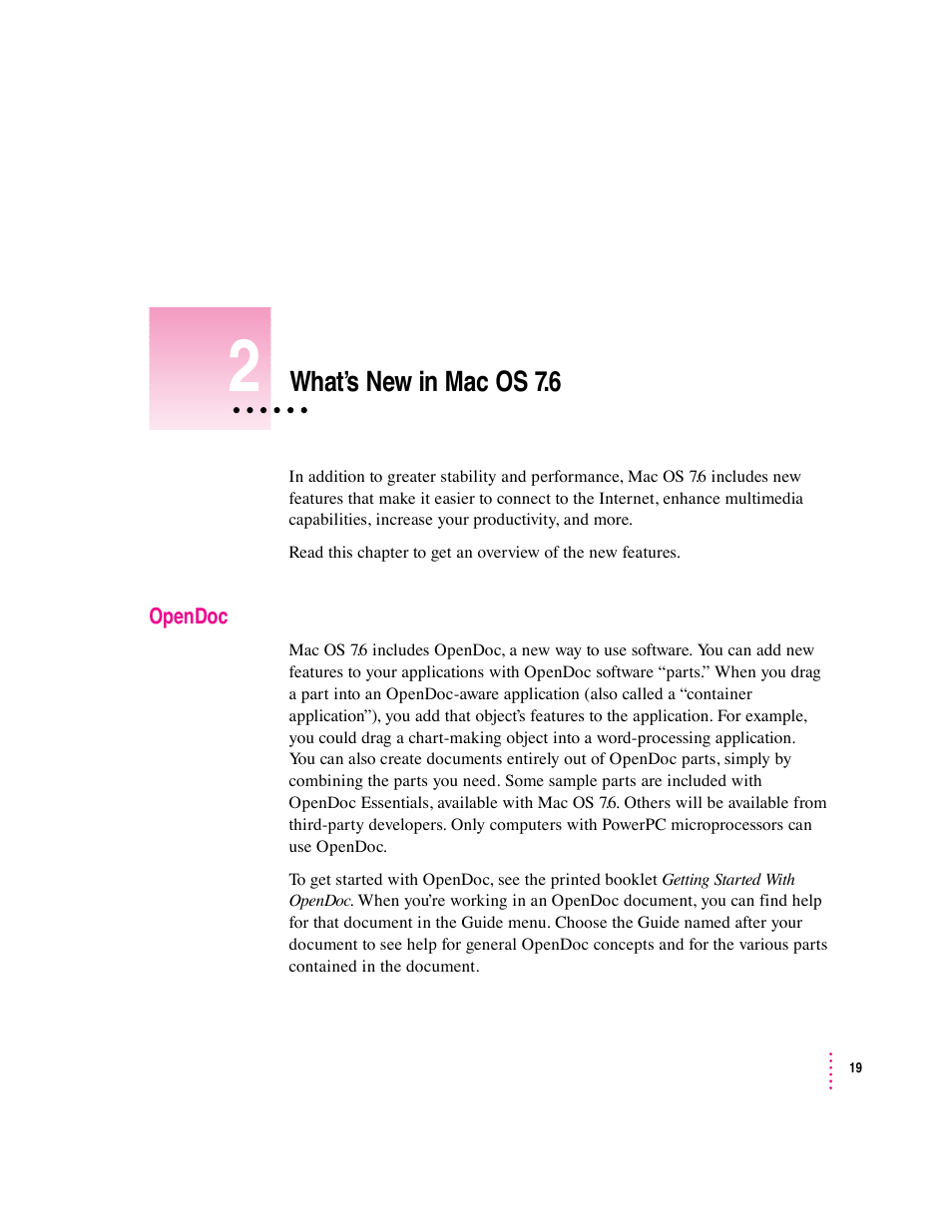 Apple Mac OS 7.6 User Manual | Page 19 / 55