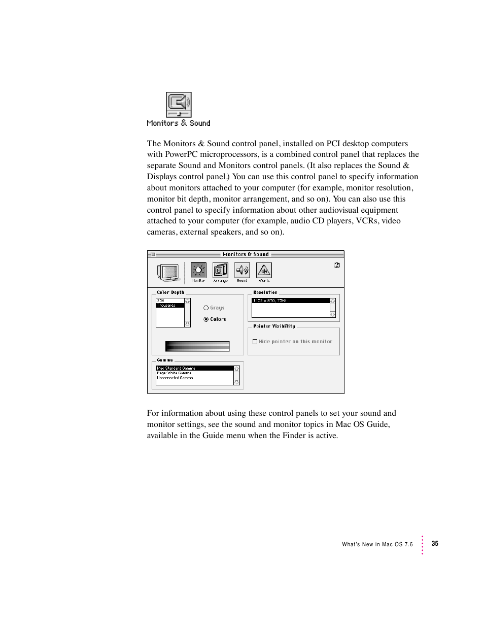 Apple Mac OS 7.6 User Manual | Page 35 / 55