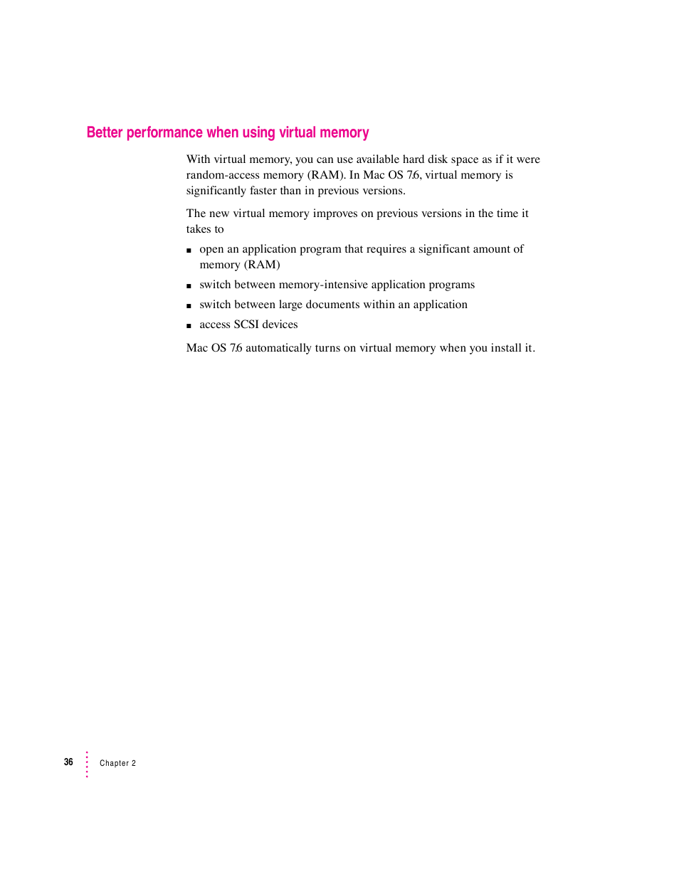 Apple Mac OS 7.6 User Manual | Page 36 / 55