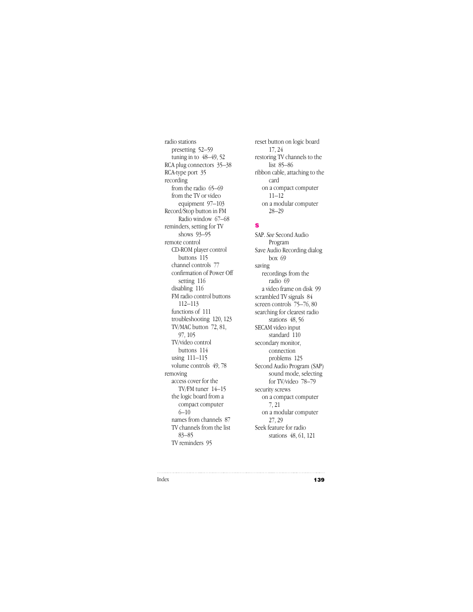 Apple  TV/FM Radio  System User Manual | Page 146 / 151