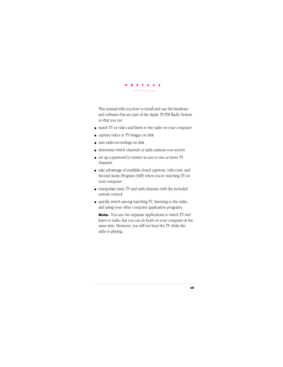 Apple  TV/FM Radio  System User Manual | Page 7 / 151