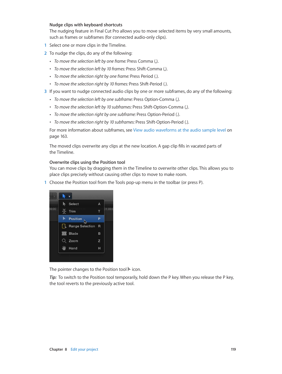 Apple Final Cut Pro X (10.0.9) User Manual | Page 119 / 476