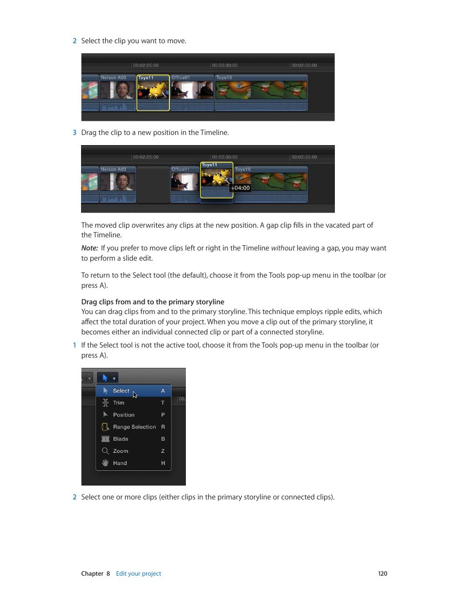 Apple Final Cut Pro X (10.0.9) User Manual | Page 120 / 476