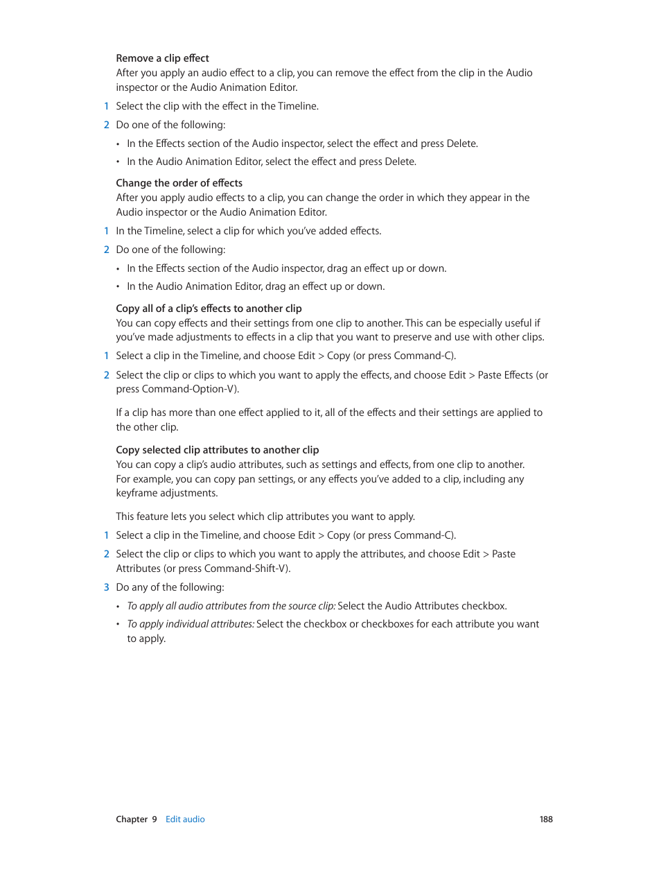 Apple Final Cut Pro X (10.0.9) User Manual | Page 188 / 476