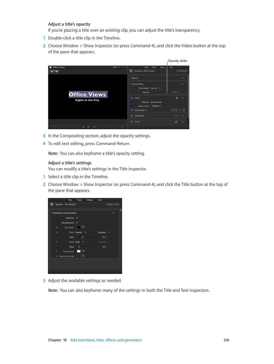 Apple Final Cut Pro X (10.0.9) User Manual | Page 216 / 476