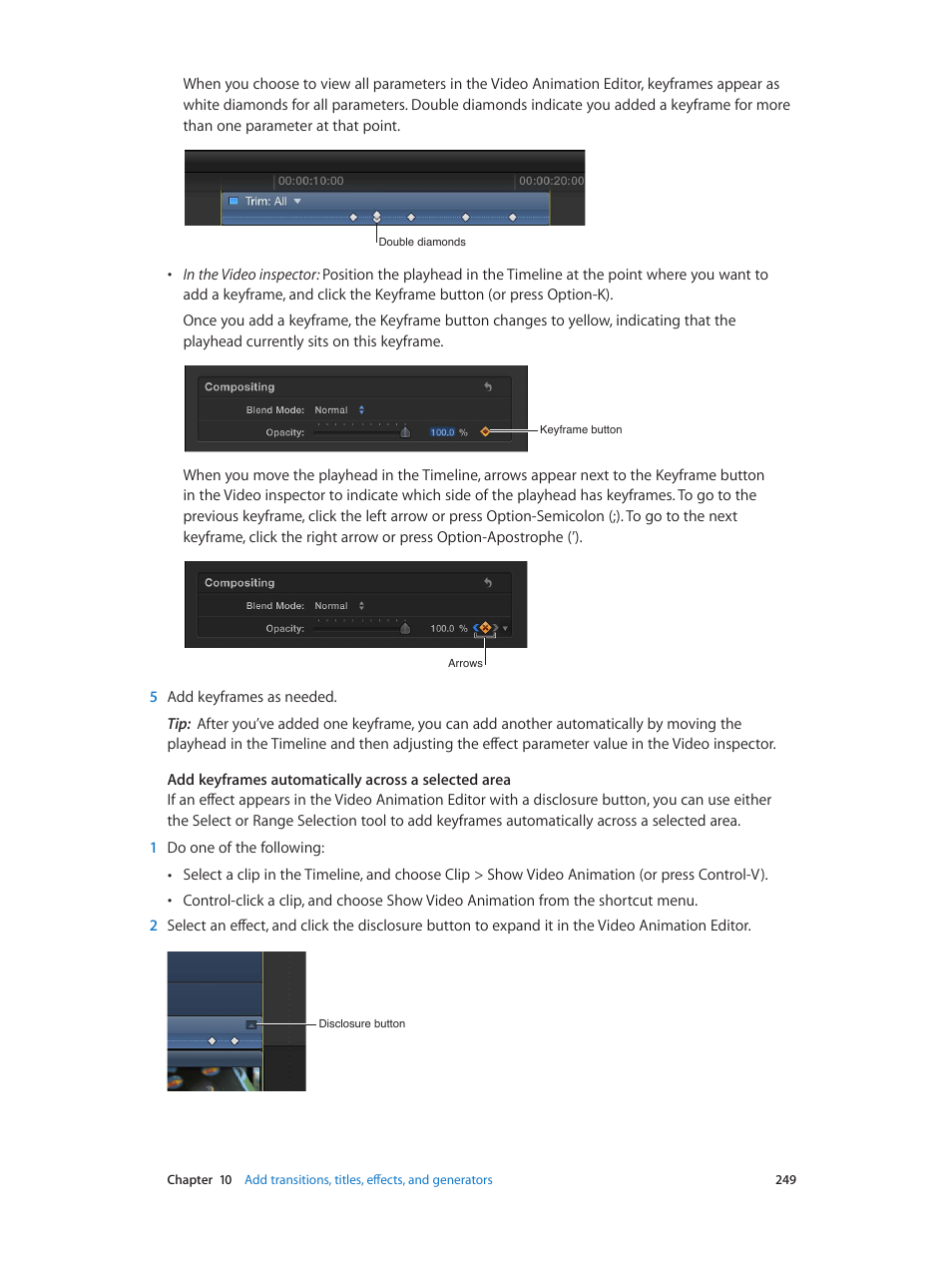 Apple Final Cut Pro X (10.0.9) User Manual | Page 249 / 476