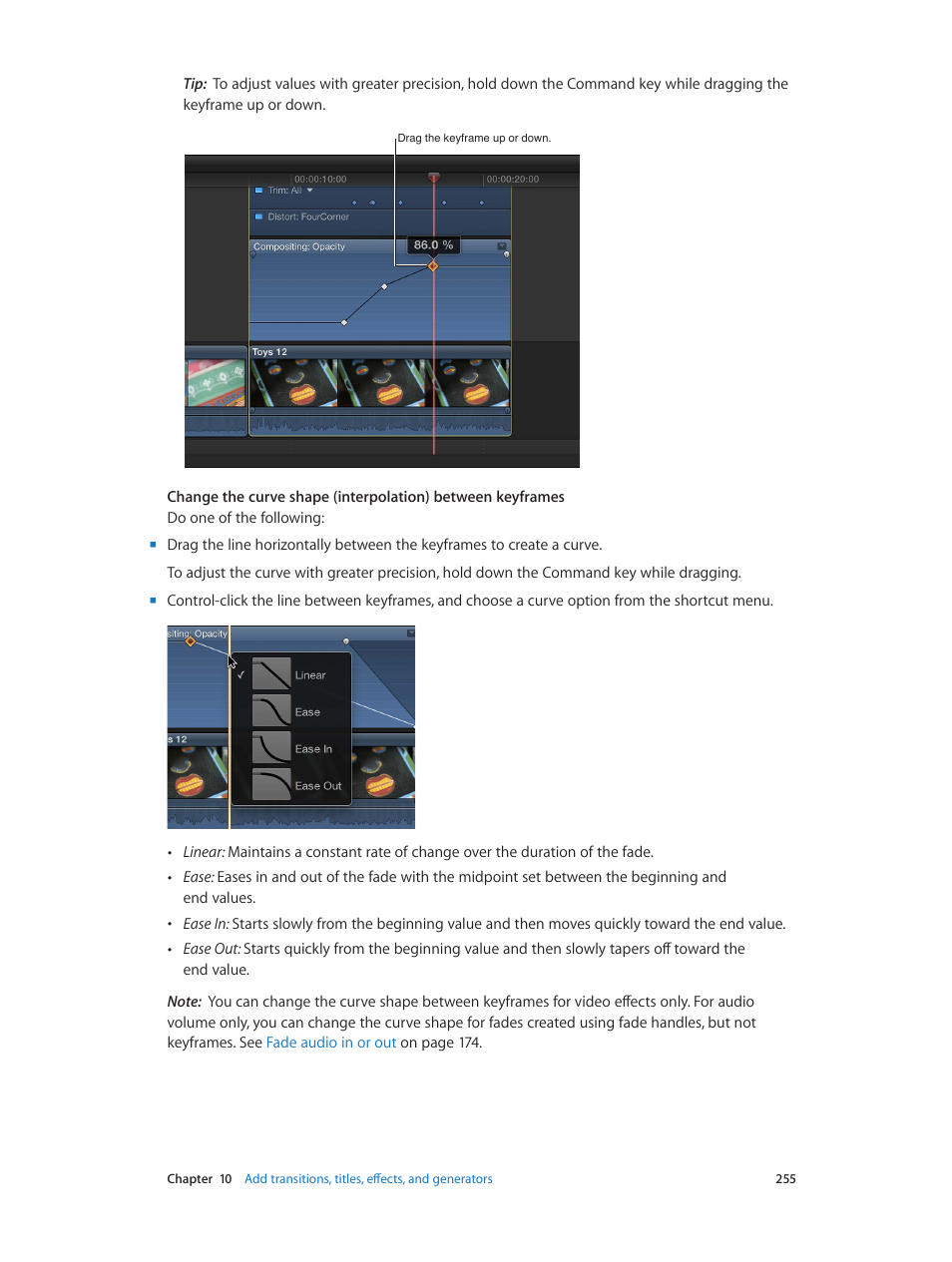 Apple Final Cut Pro X (10.0.9) User Manual | Page 255 / 476