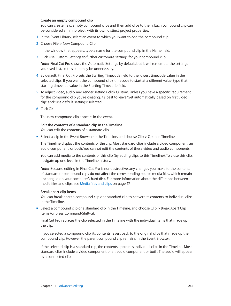 Apple Final Cut Pro X (10.0.9) User Manual | Page 262 / 476