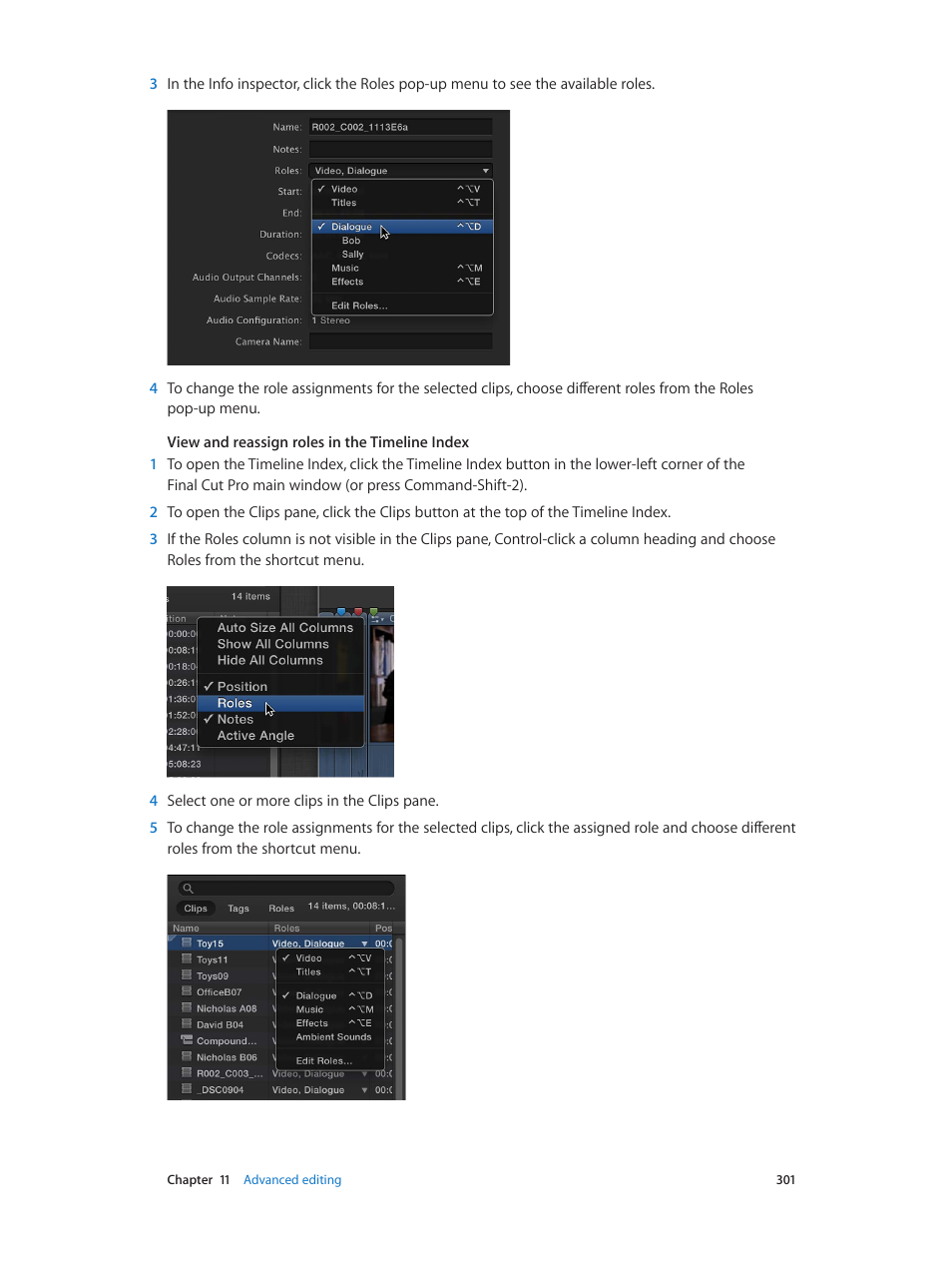 Apple Final Cut Pro X (10.0.9) User Manual | Page 301 / 476