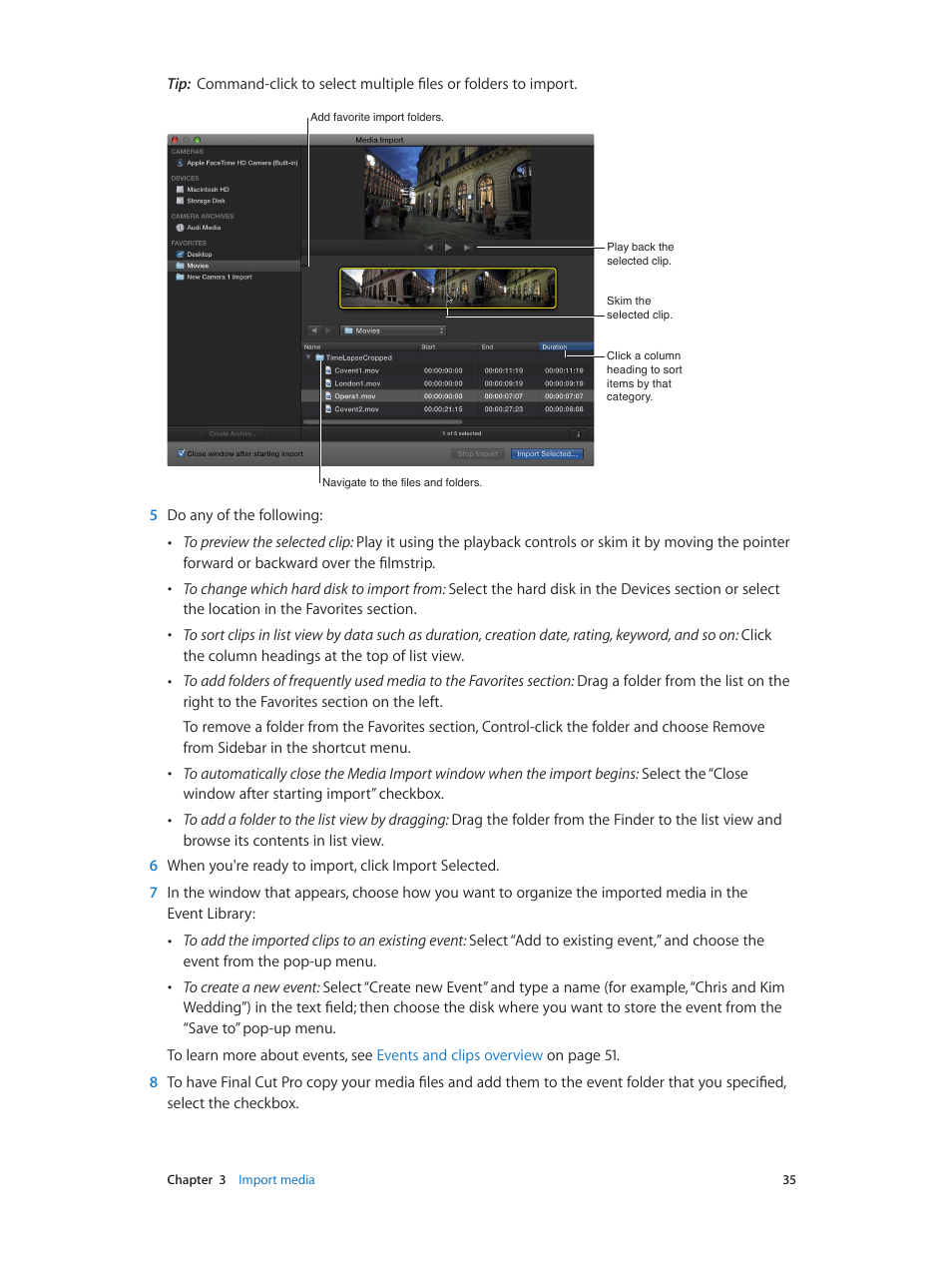 Apple Final Cut Pro X (10.0.9) User Manual | Page 35 / 476