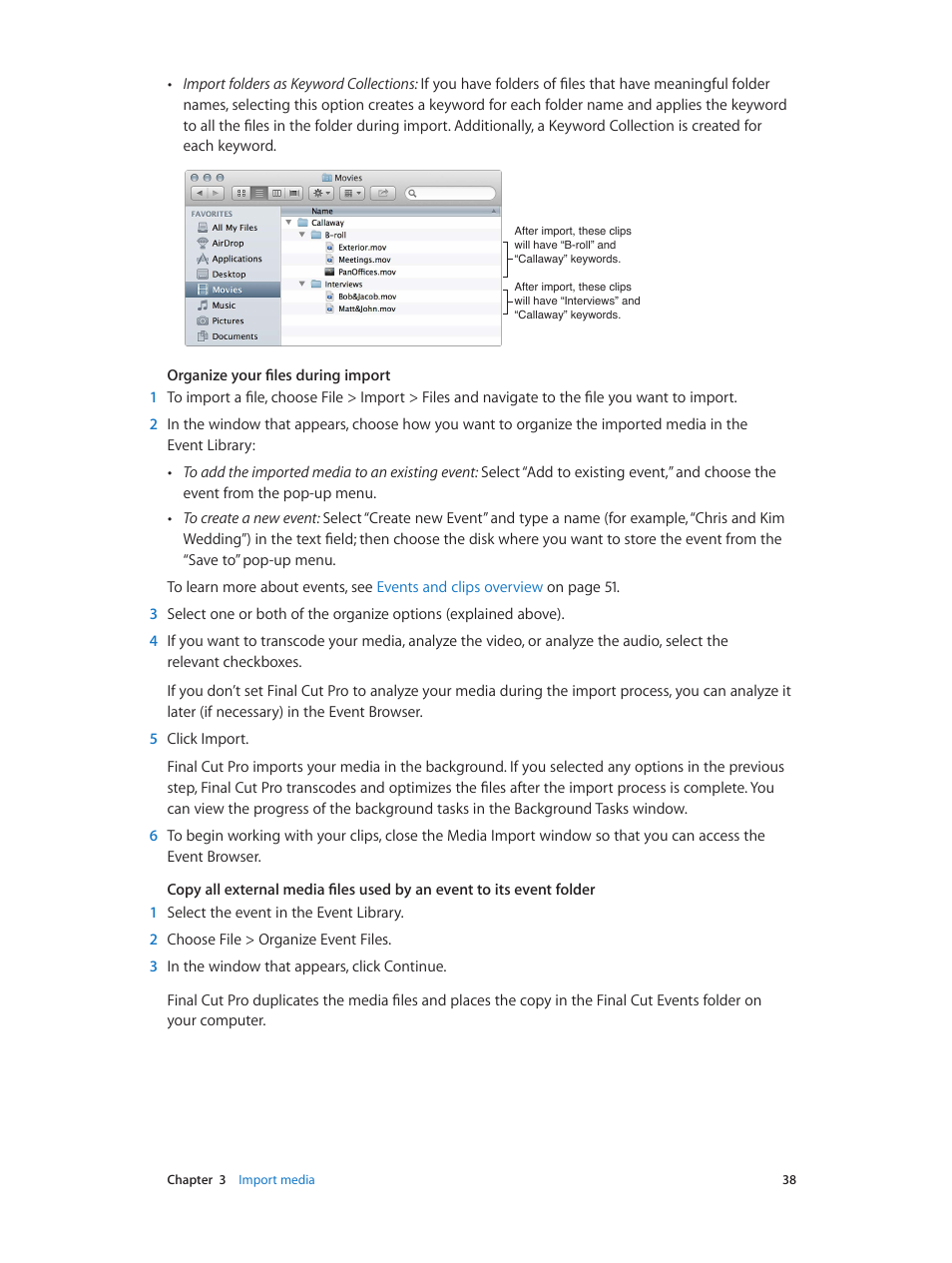 Apple Final Cut Pro X (10.0.9) User Manual | Page 38 / 476