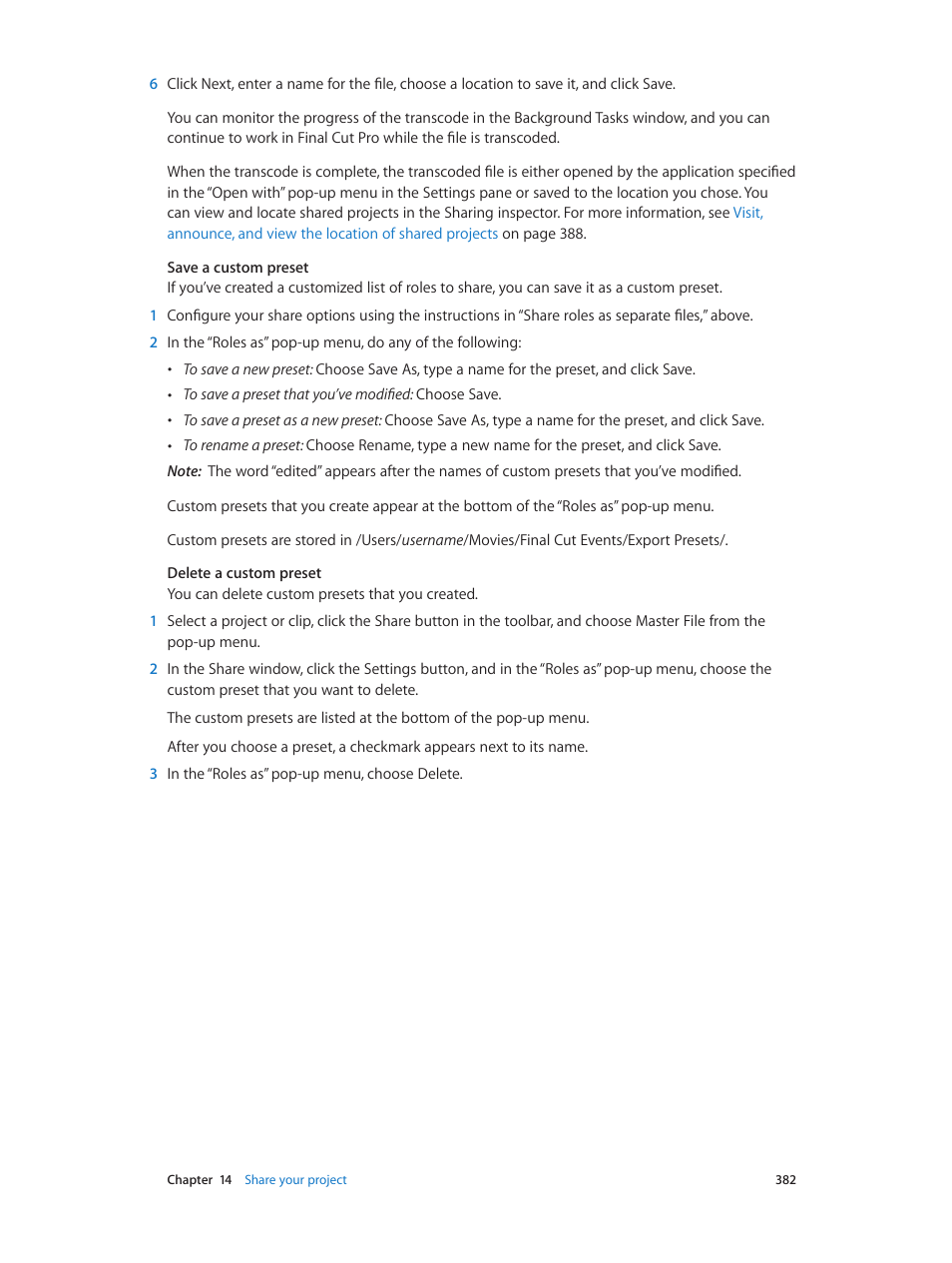 Apple Final Cut Pro X (10.0.9) User Manual | Page 382 / 476
