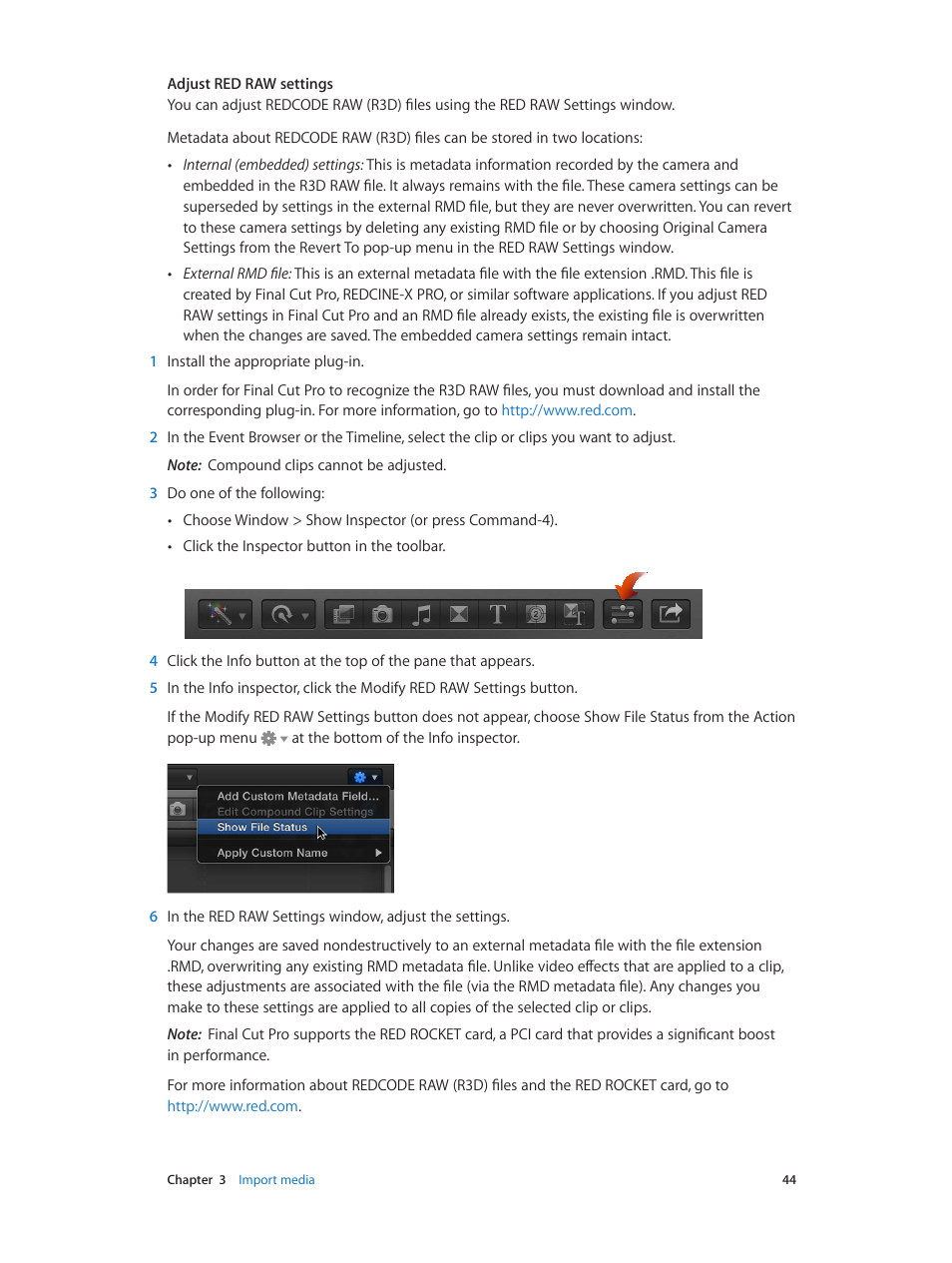 Apple Final Cut Pro X (10.0.9) User Manual | Page 44 / 476