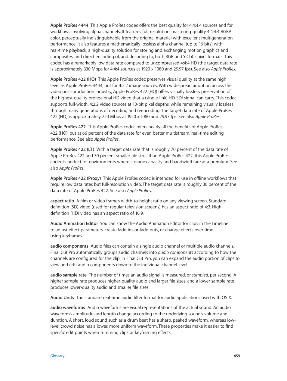 Apple Final Cut Pro X (10.0.9) User Manual | Page 459 / 476