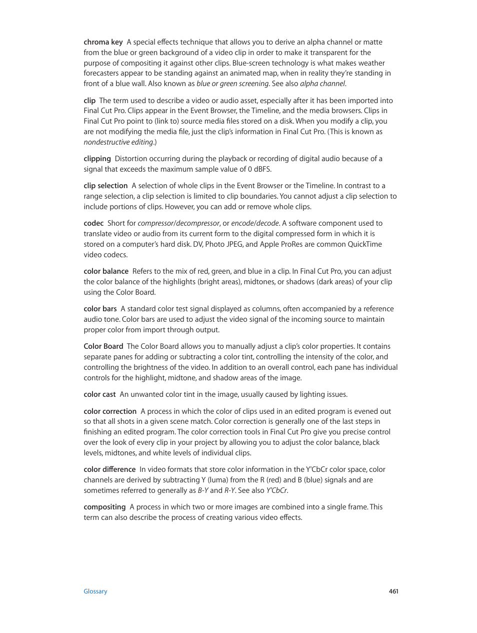 Apple Final Cut Pro X (10.0.9) User Manual | Page 461 / 476