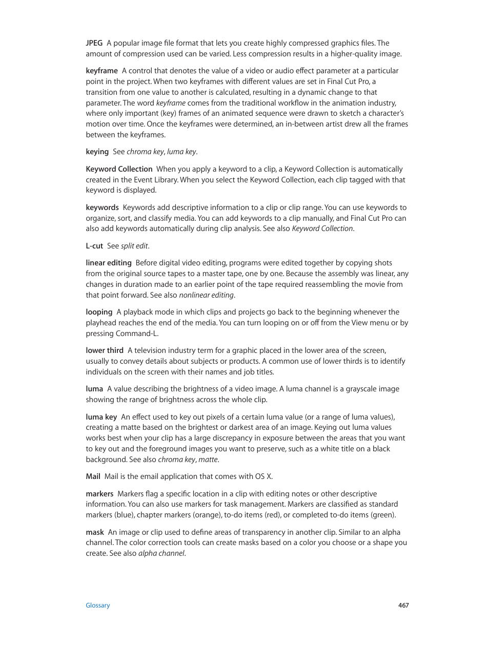 Apple Final Cut Pro X (10.0.9) User Manual | Page 467 / 476