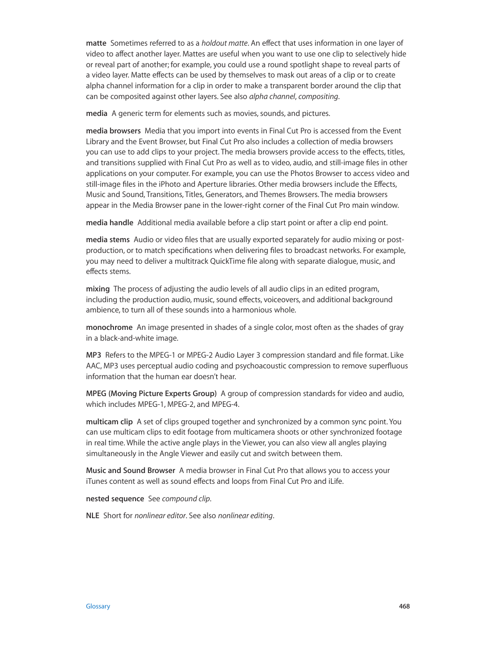 Apple Final Cut Pro X (10.0.9) User Manual | Page 468 / 476