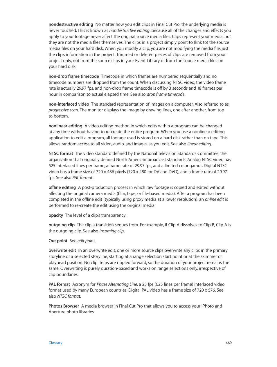 Apple Final Cut Pro X (10.0.9) User Manual | Page 469 / 476