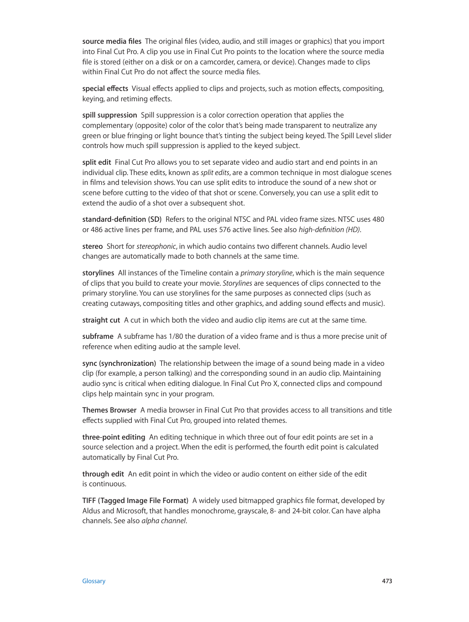 Apple Final Cut Pro X (10.0.9) User Manual | Page 473 / 476