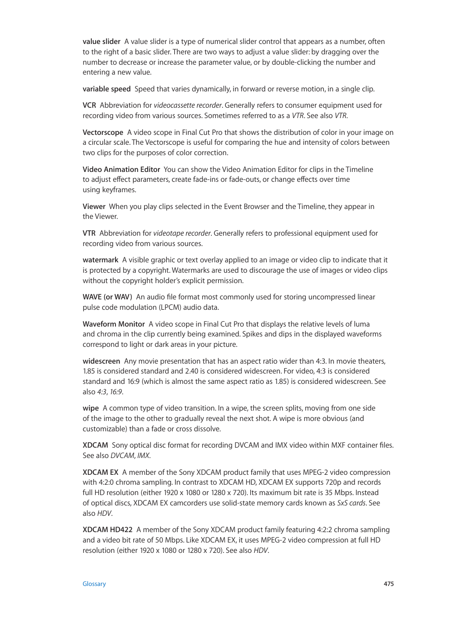 Apple Final Cut Pro X (10.0.9) User Manual | Page 475 / 476