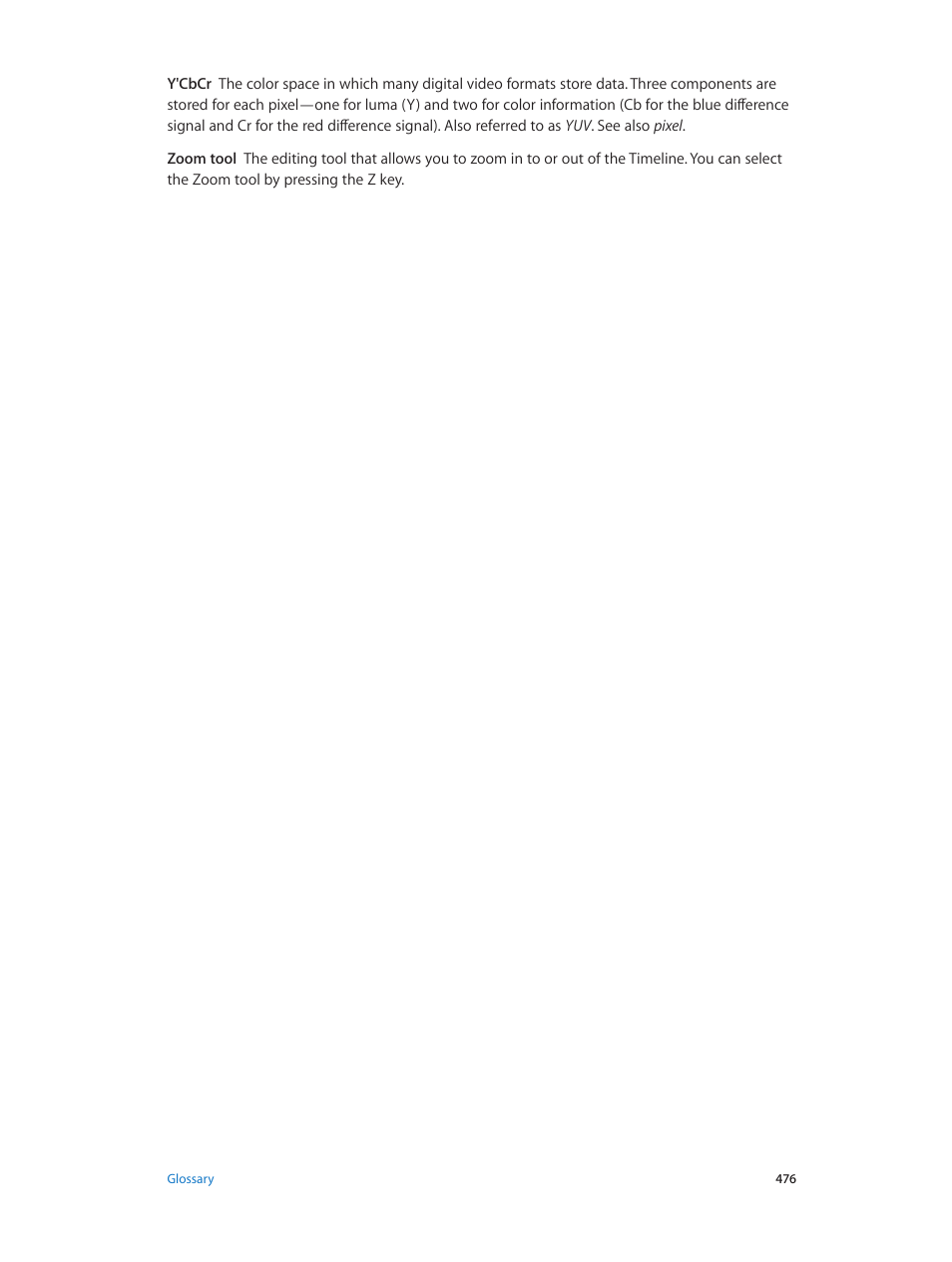 Apple Final Cut Pro X (10.0.9) User Manual | Page 476 / 476