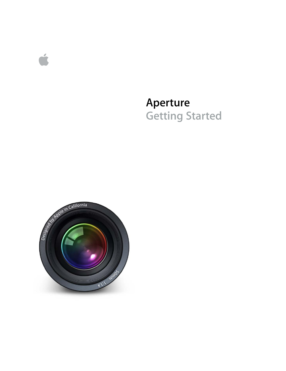 Apple Aperture Getting Started User Manual | 222 pages