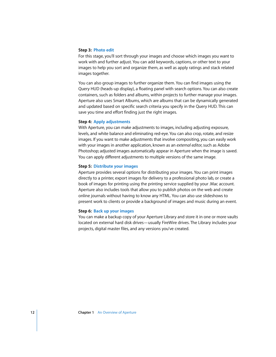 Apple Aperture Getting Started User Manual | Page 12 / 222