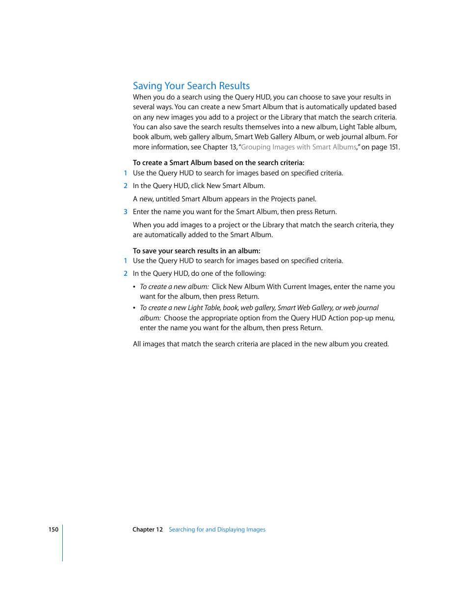Saving your search results | Apple Aperture Getting Started User Manual | Page 150 / 222