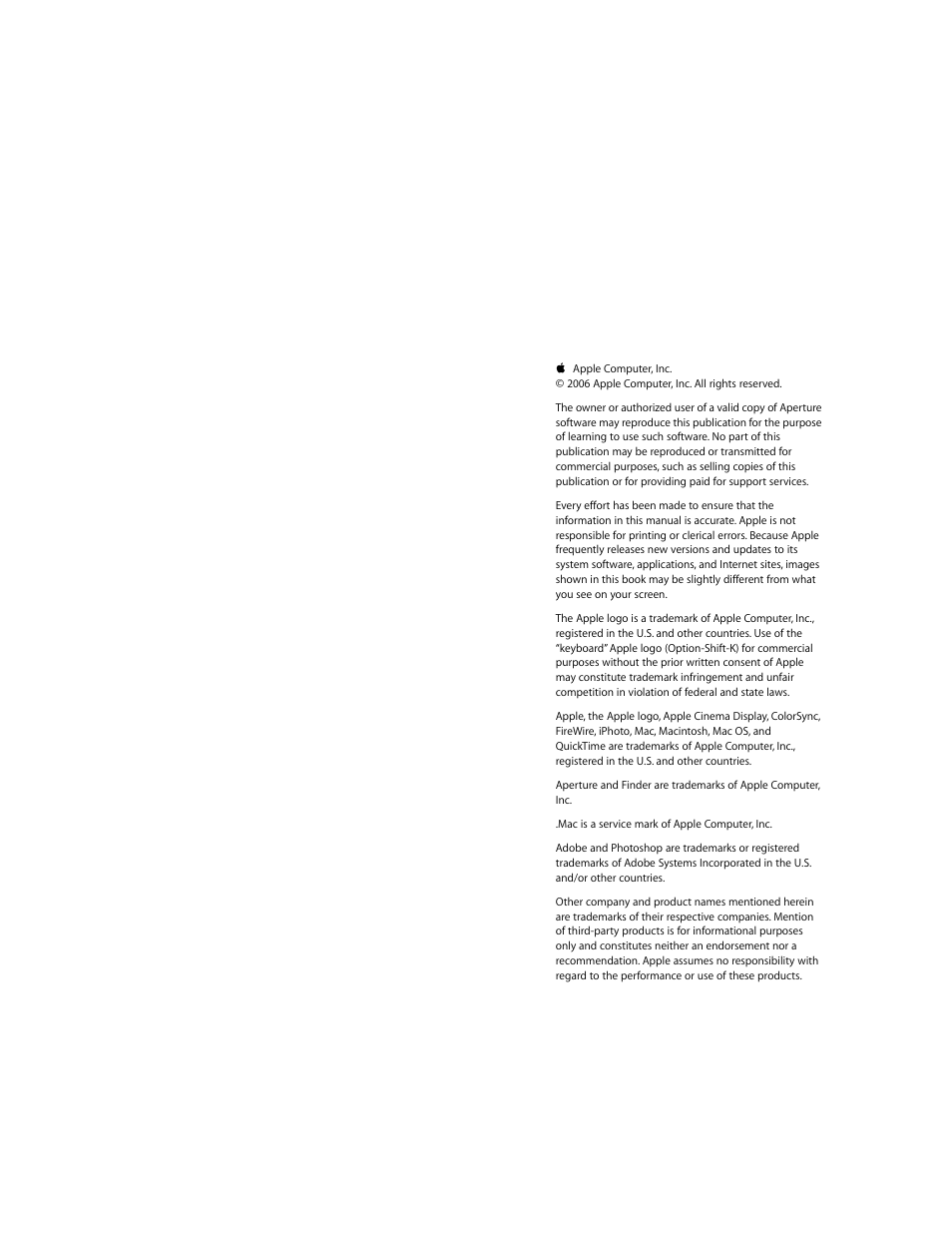 Apple Aperture Getting Started User Manual | Page 2 / 222