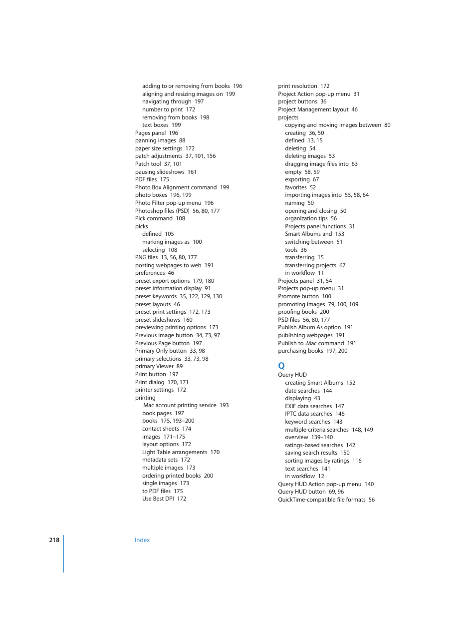 Apple Aperture Getting Started User Manual | Page 218 / 222