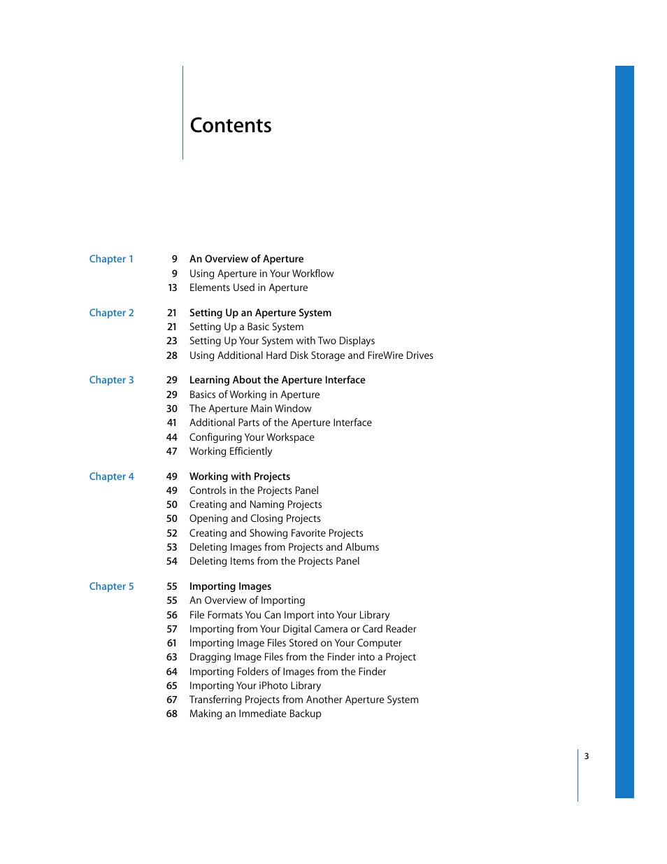 Apple Aperture Getting Started User Manual | Page 3 / 222