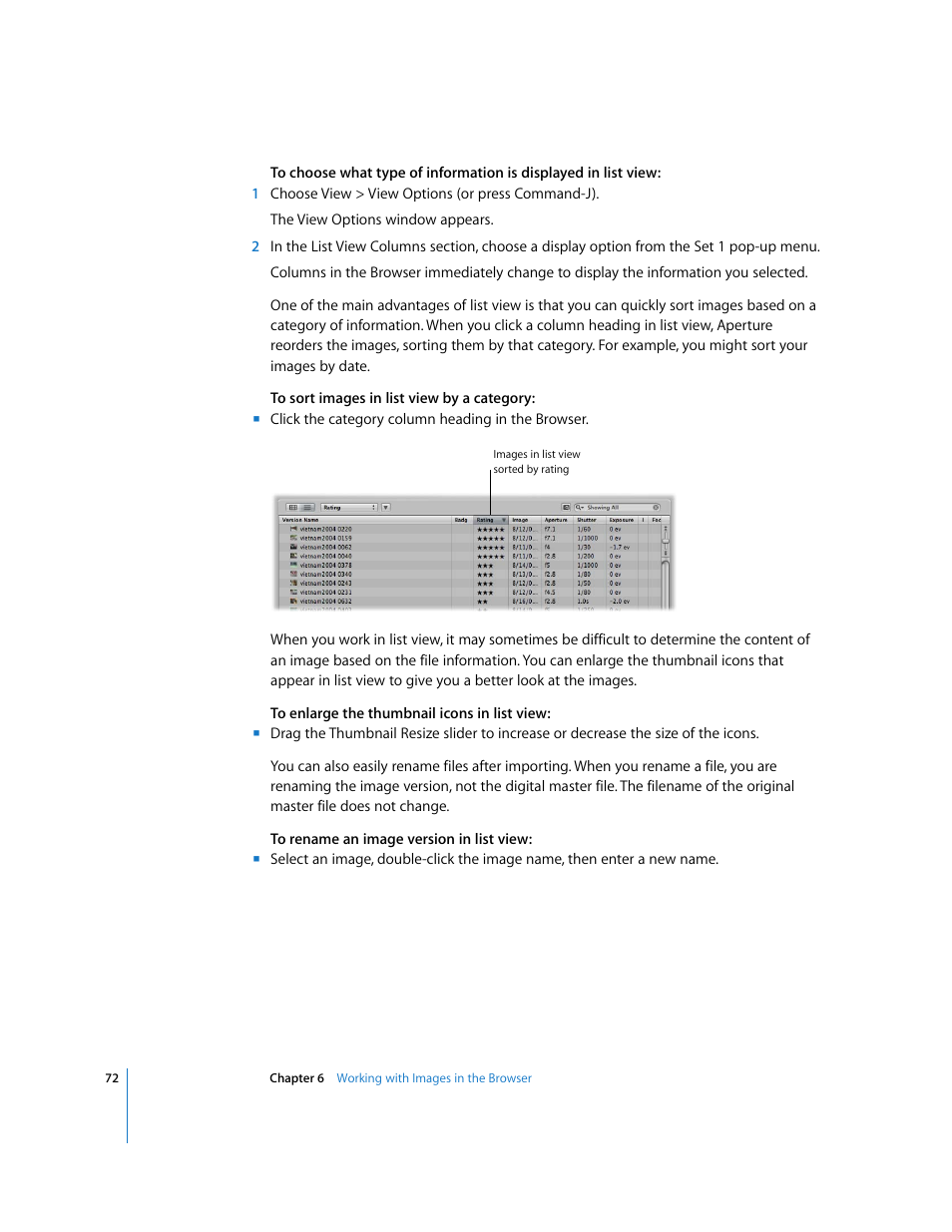 Apple Aperture Getting Started User Manual | Page 72 / 222