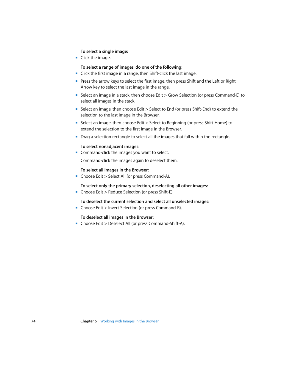 Apple Aperture Getting Started User Manual | Page 74 / 222