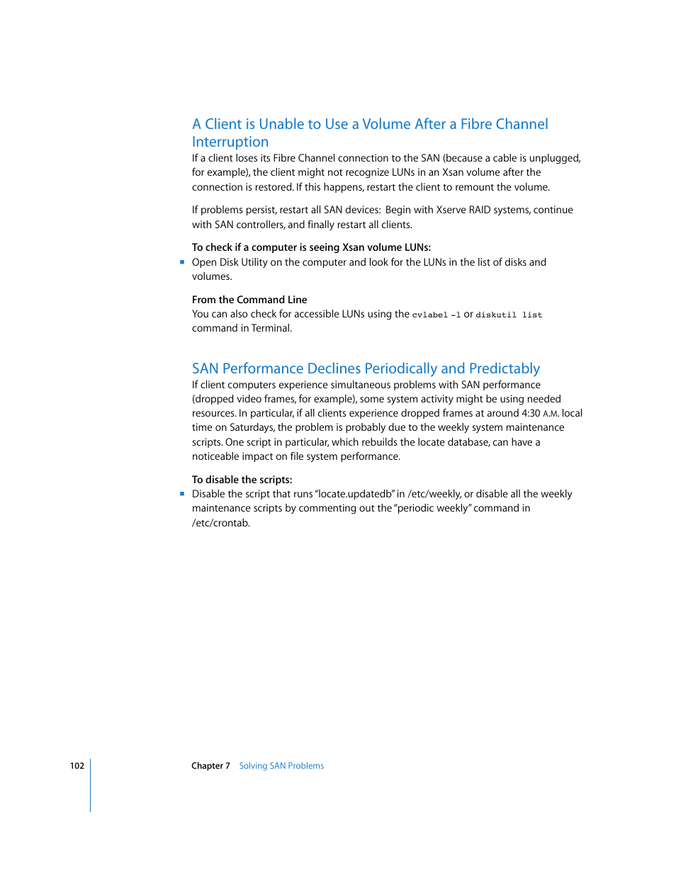 Apple Xsan 1.1 User Manual | Page 102 / 134