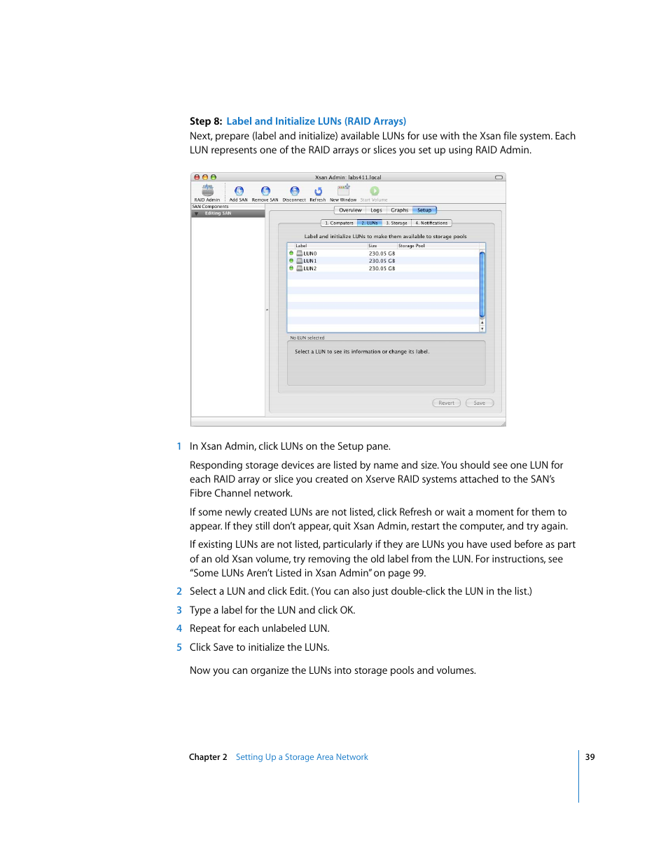 Apple Xsan 1.1 User Manual | Page 39 / 134
