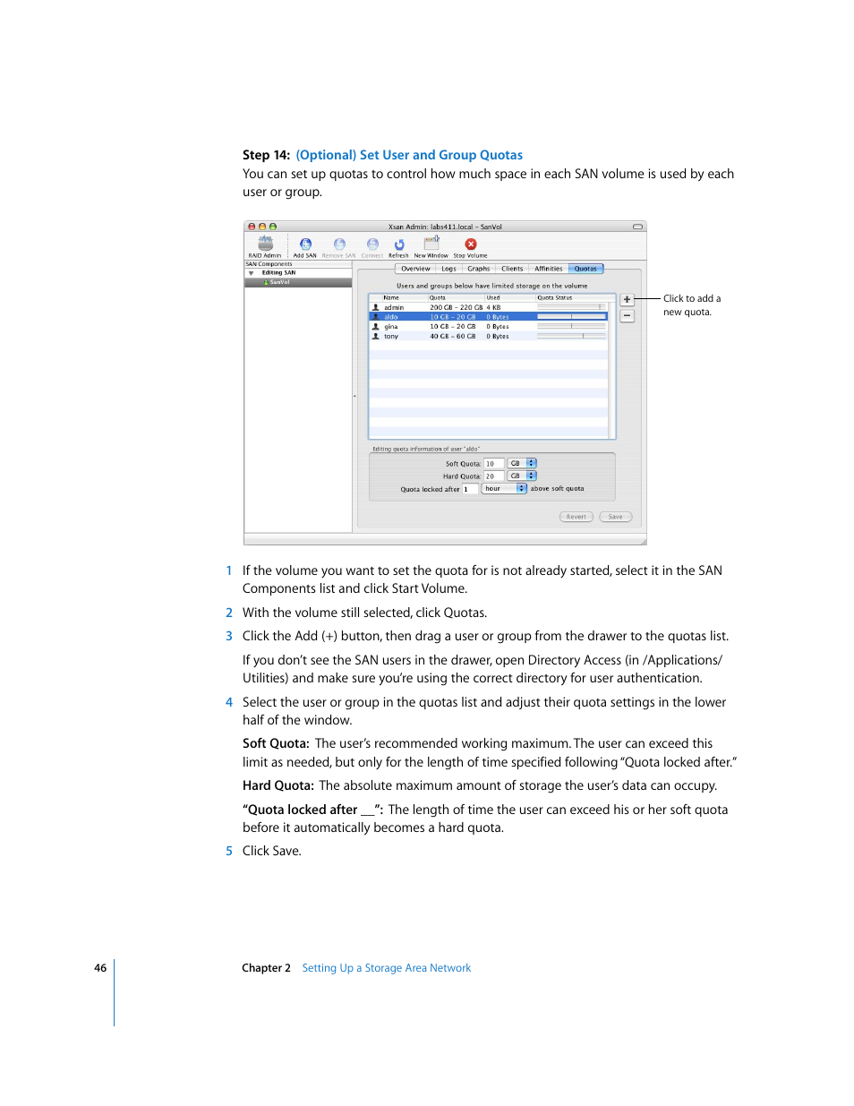 Apple Xsan 1.1 User Manual | Page 46 / 134