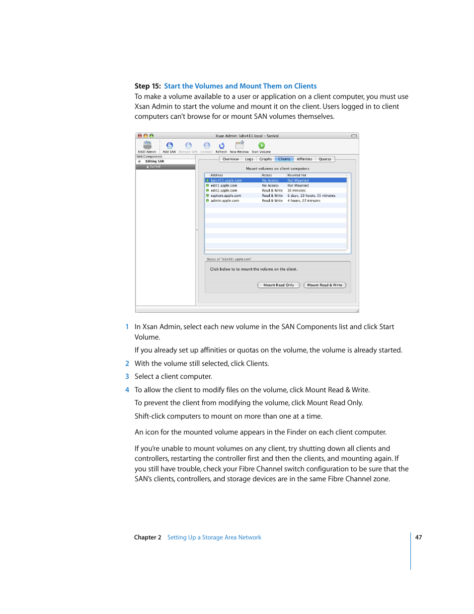 Apple Xsan 1.1 User Manual | Page 47 / 134