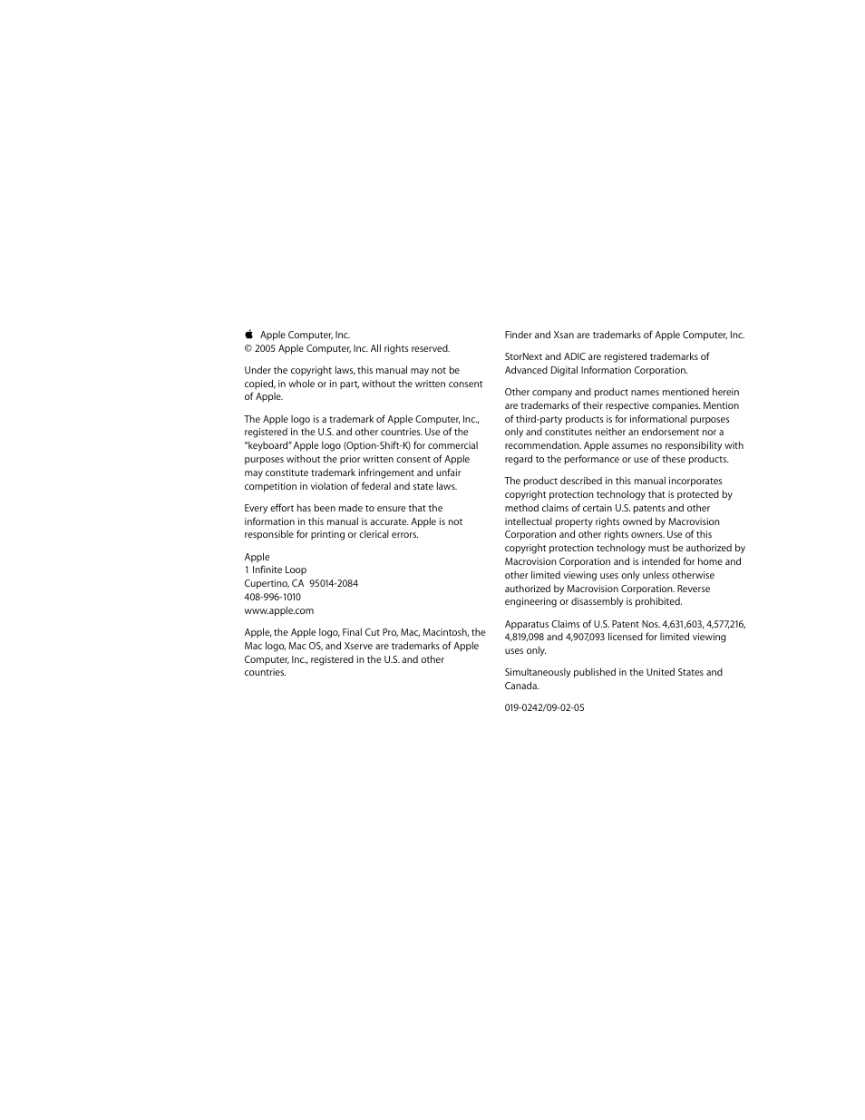 Apple Xsan 1.x User Manual | Page 2 / 39