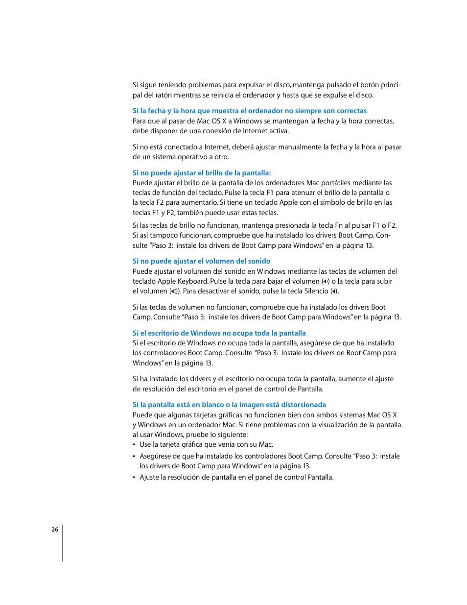 Apple Boot Camp (Mac OS X v10.5 Leopard) User Manual | Page 26 / 27