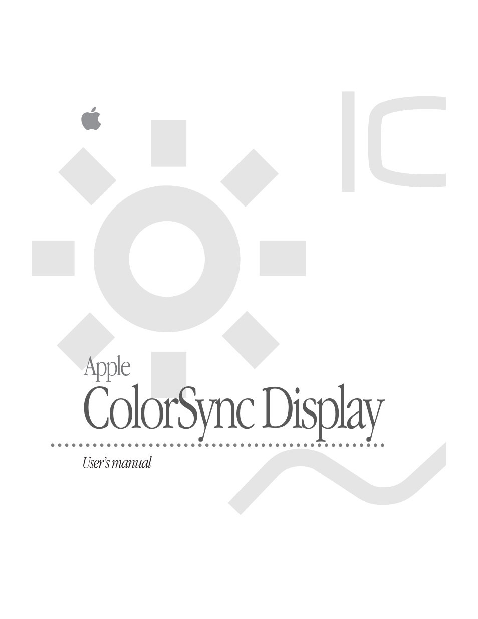 Apple ColorSync Display User Manual | 67 pages