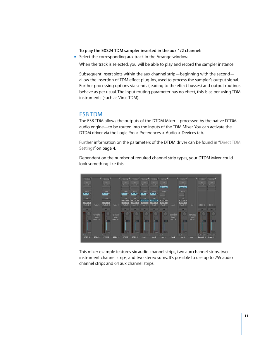 Esbtdm, Esb tdm | Apple Logic Pro 8 TDM User Manual | Page 11 / 15