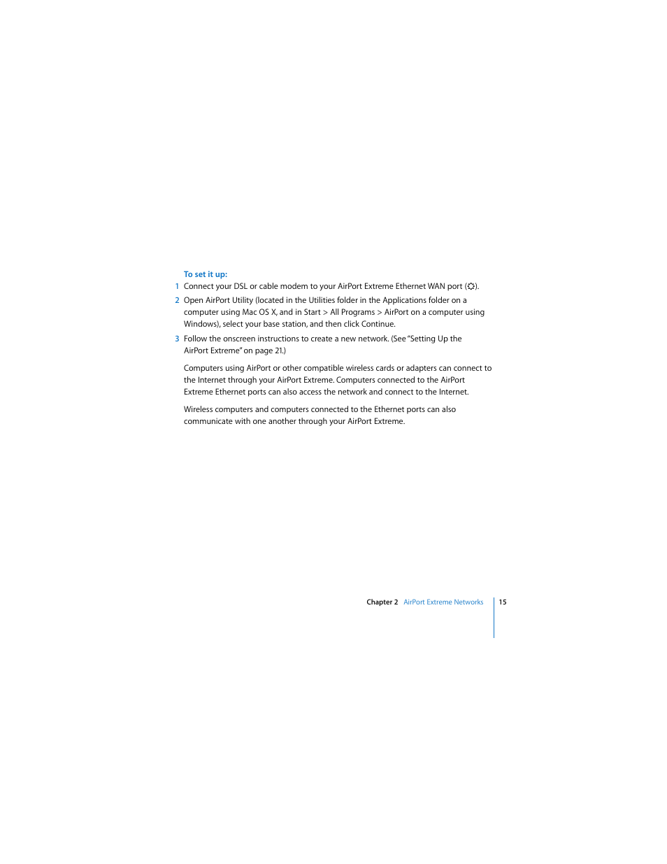 Apple AirPort Extreme 802.11n (3rd Generation) User Manual | Page 15 / 44