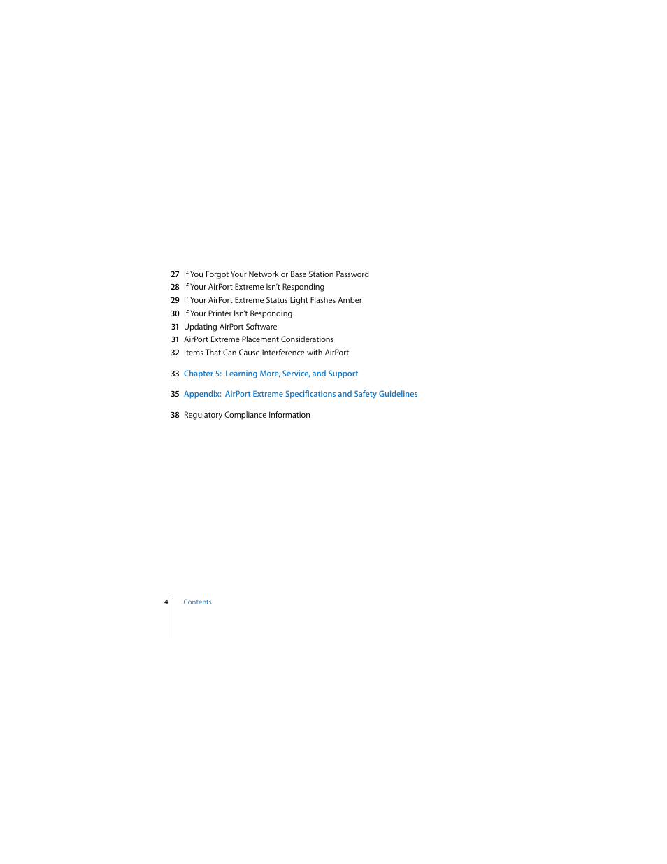 Apple AirPort Extreme 802.11n (3rd Generation) User Manual | Page 4 / 44
