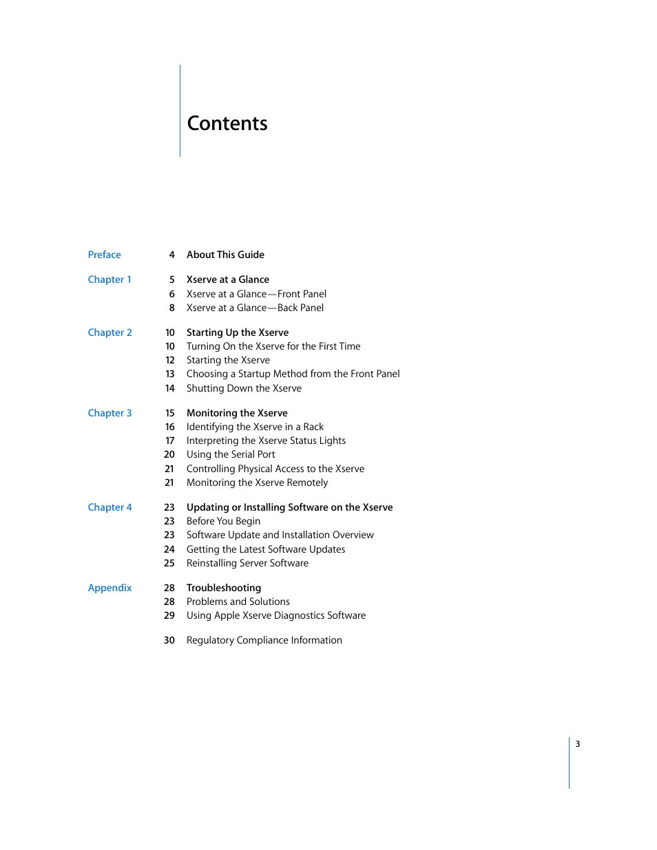 Apple Xserve (Early 2008) User Manual | Page 3 / 31