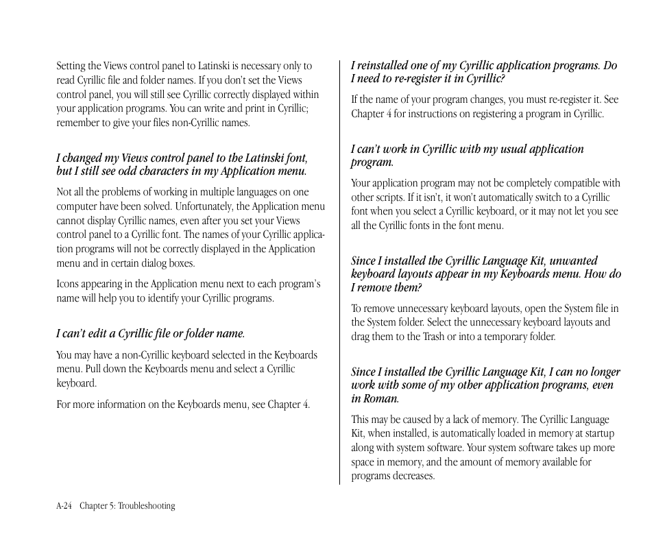 Apple Macintosh Cyrillic Language Kit User Manual | Page 27 / 28