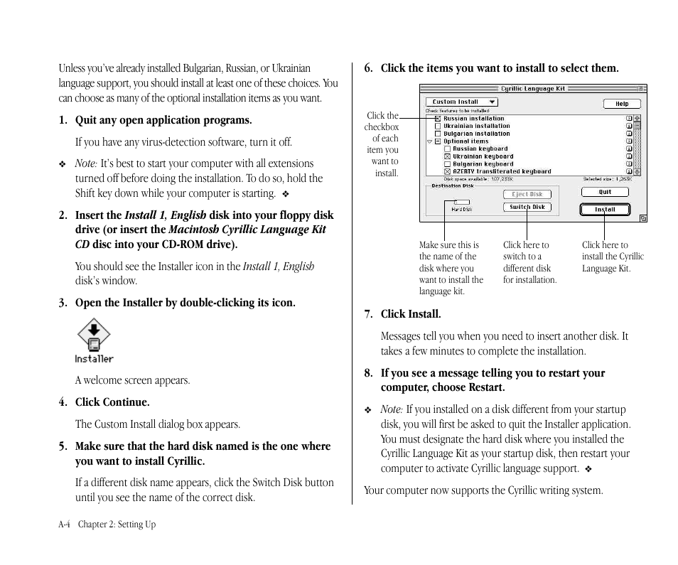 Apple Macintosh Cyrillic Language Kit User Manual | Page 7 / 28