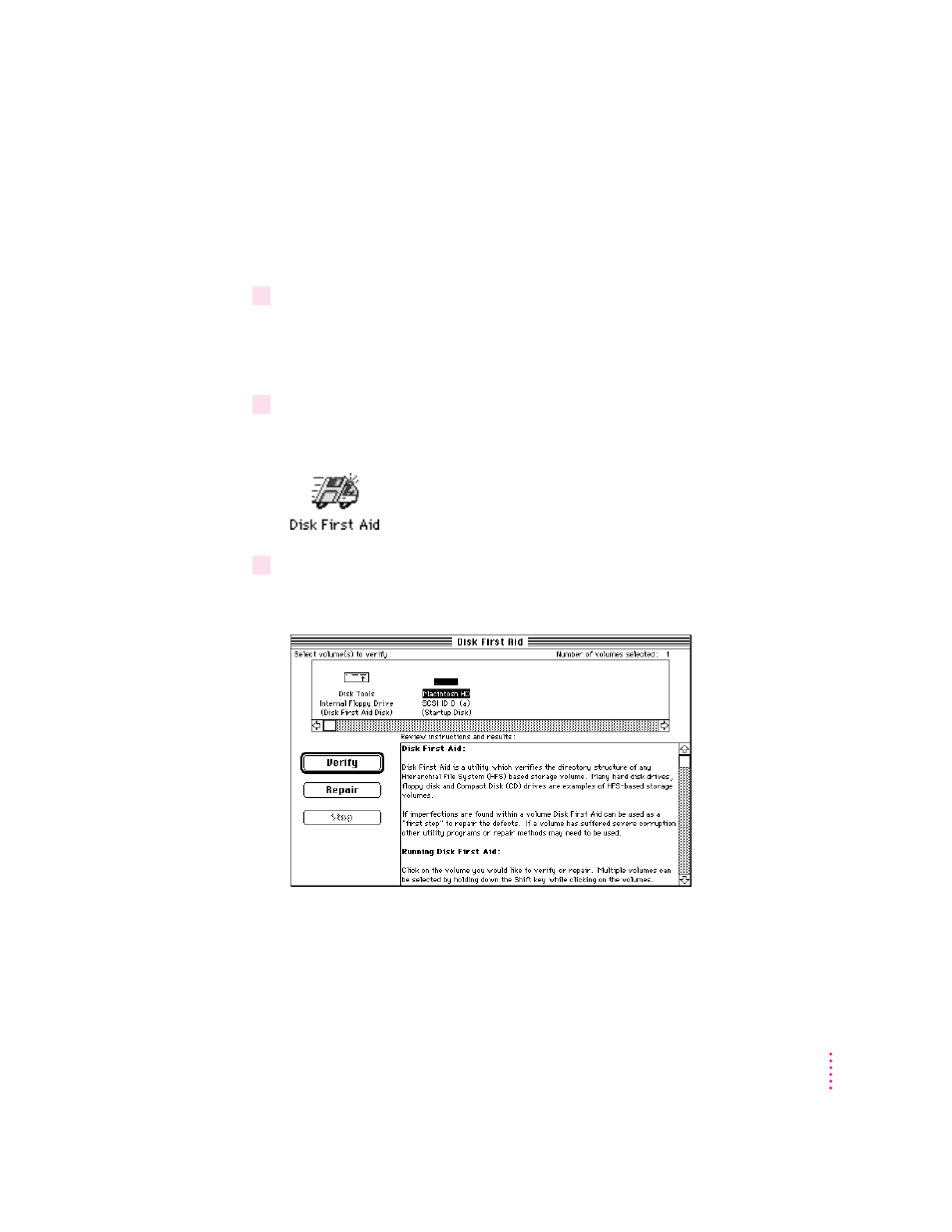 How to repair a hard disk or floppy disk | Apple Power Macintosh 5260 Series User Manual | Page 103 / 191