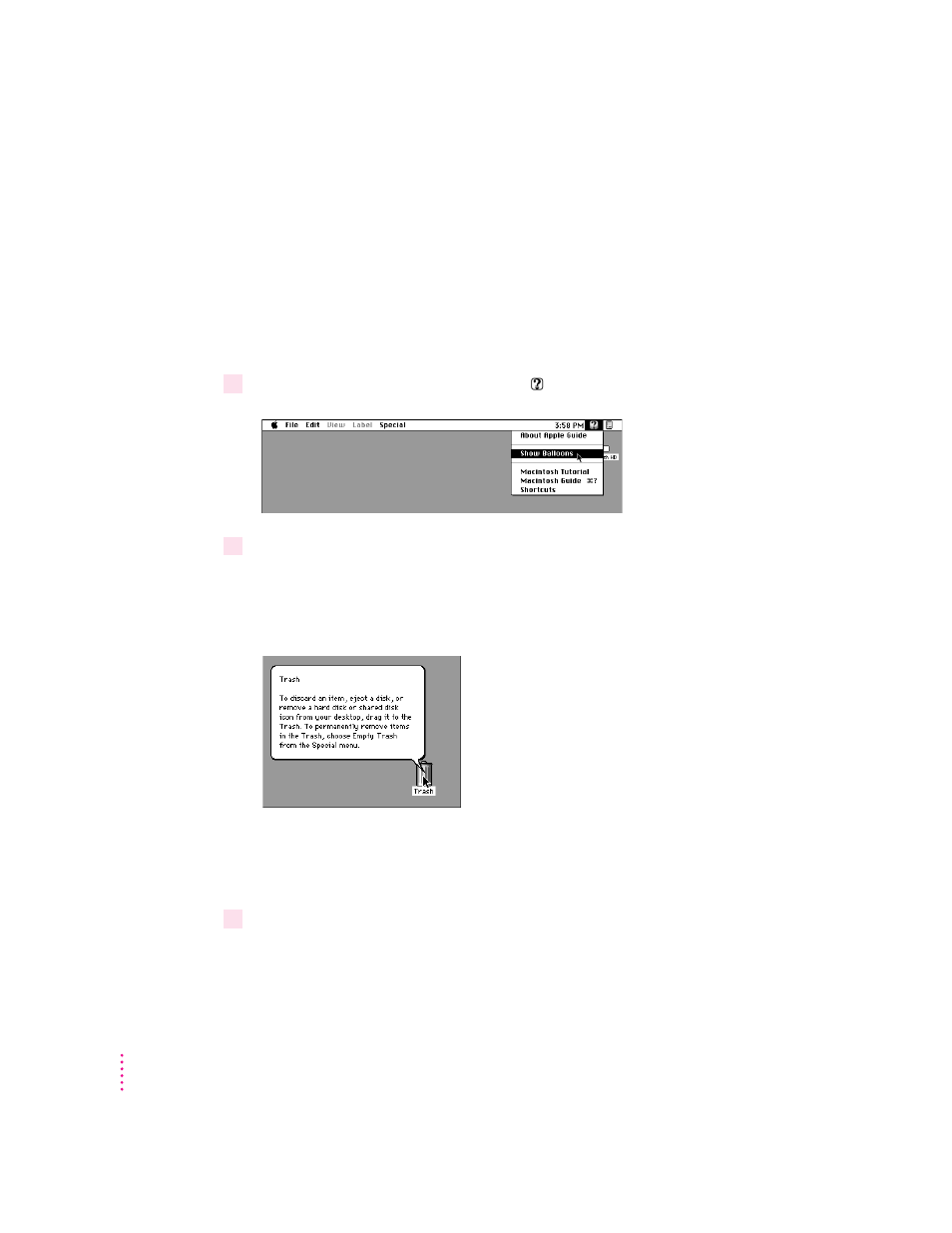 Identifying objects on the screen | Apple Power Macintosh 5260 Series User Manual | Page 32 / 191