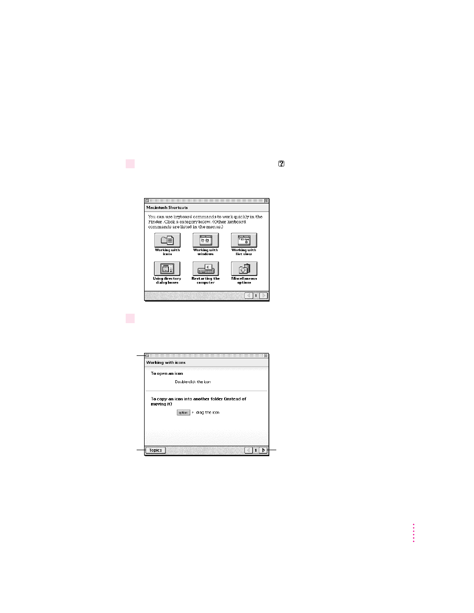 Learning useful shortcuts | Apple Power Macintosh 5260 Series User Manual | Page 33 / 191