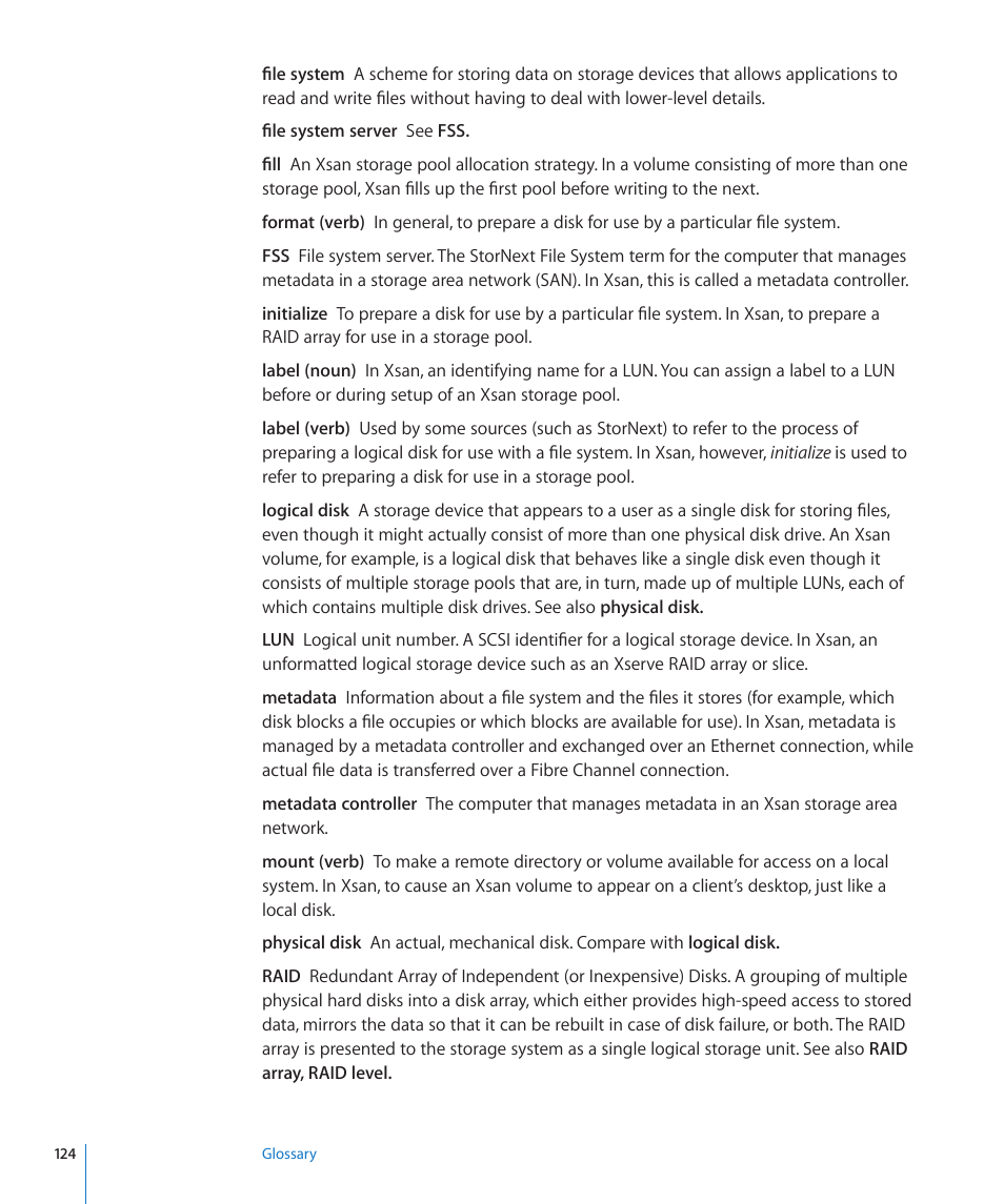 Apple Xsan 2 (Third Edition) User Manual | Page 124 / 129